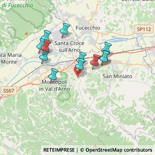 Mappa Via I Maggio, 56028 San Miniato PI, Italia (3.39083)