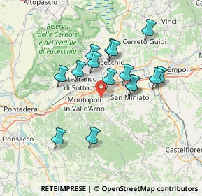 Mappa Via I Maggio, 56028 San Miniato PI, Italia (6.31067)