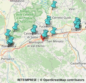 Mappa Via I Maggio, 56028 San Miniato PI, Italia (9.6865)
