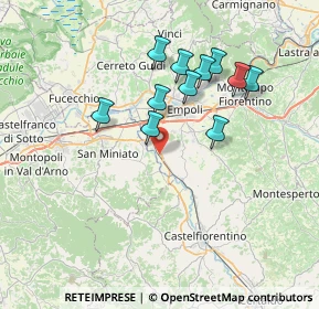 Mappa Via Senese Romana, 50053 Empoli FI, Italia (6.69636)