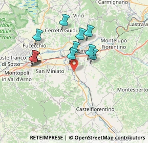 Mappa Via Senese Romana, 50053 Empoli FI, Italia (6.60909)