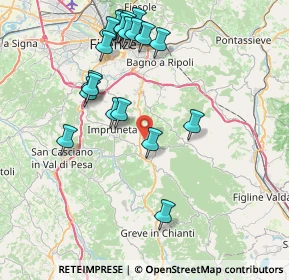 Mappa Via Petigliolo da Str., 50022 Greve in Chianti FI, Italia (8.614)