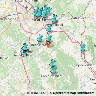 Mappa Via Petigliolo da Str., 50022 Greve in Chianti FI, Italia (9.3405)