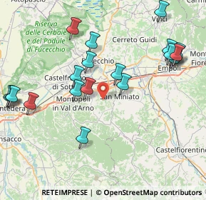 Mappa Via Francesco Sforza, 56028 San Miniato PI, Italia (9.5115)
