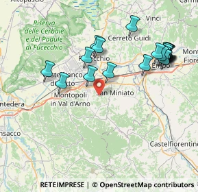 Mappa Via Francesco Sforza, 56028 San Miniato PI, Italia (8.9535)