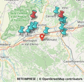 Mappa Via Francesco Sforza, 56028 San Miniato PI, Italia (7.63429)