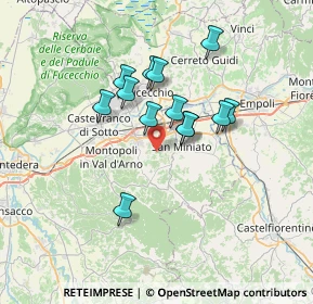 Mappa Via Francesco Sforza, 56028 San Miniato PI, Italia (5.67385)