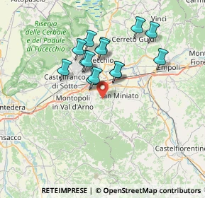 Mappa Via Francesco Sforza, 56028 San Miniato PI, Italia (6.11786)