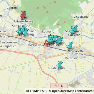Mappa Via Giuseppe Cei, 56021 Cascina PI, Italia (1.92313)