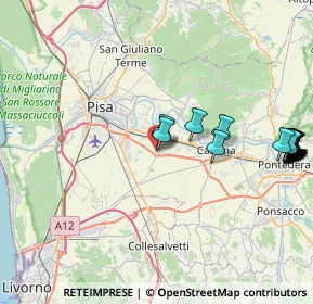 Mappa Via Fosso Vecchio, 56023 Cascina PI, Italia (10.653)