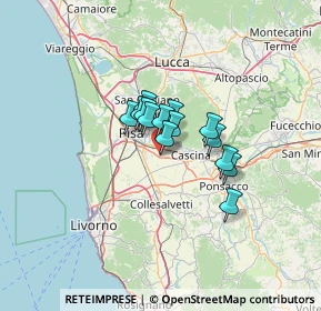 Mappa Via Fosso Vecchio, 56023 Cascina PI, Italia (7.66571)