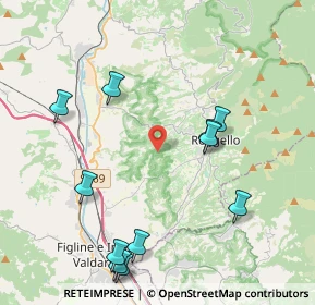 Mappa 50066 Reggello FI, Italia (5.12333)