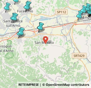 Mappa Via Gargozzi, 56028 San Miniato PI, Italia (7.2825)