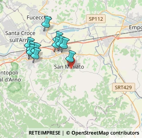 Mappa Via Gargozzi, 56028 San Miniato PI, Italia (3.60091)