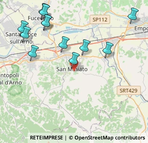 Mappa Via Gargozzi, 56028 San Miniato PI, Italia (4.88)