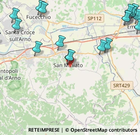 Mappa Via Gargozzi, 56028 San Miniato PI, Italia (6.569)