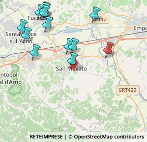 Mappa Via Gargozzi, 56028 San Miniato PI, Italia (4.85462)
