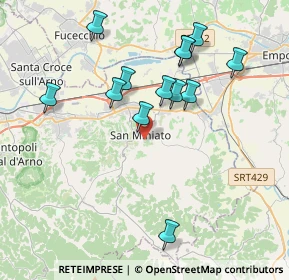 Mappa Via Gargozzi, 56028 San Miniato PI, Italia (3.90615)