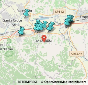 Mappa Via Gargozzi, 56028 San Miniato PI, Italia (3.963)