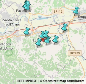 Mappa Via Gargozzi, 56028 San Miniato PI, Italia (3.905)