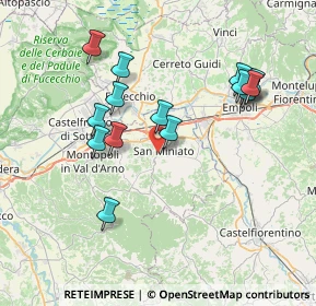 Mappa Via Roma, 56028 San Miniato PI, Italia (7.64133)