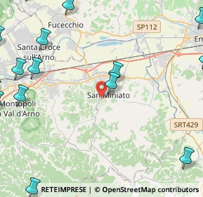 Mappa Via Roma, 56028 San Miniato PI, Italia (7.718)