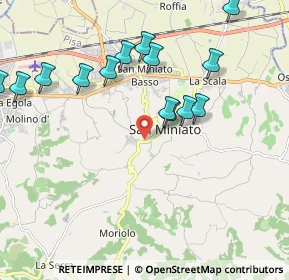 Mappa Via Roma, 56028 San Miniato PI, Italia (2.22786)