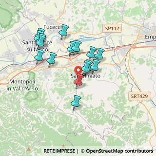 Mappa Via Catena, 56028 San Miniato PI, Italia (3.39125)