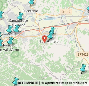 Mappa Via Catena, 56028 San Miniato PI, Italia (7.6915)