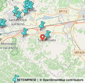 Mappa Via Catena, 56028 San Miniato PI, Italia (6.96444)
