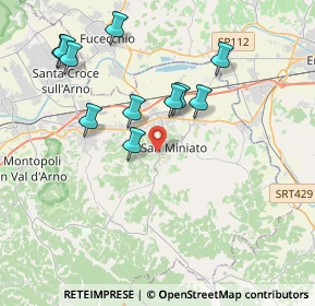 Mappa Via Catena, 56028 San Miniato PI, Italia (3.95818)