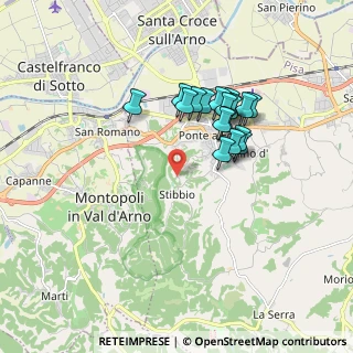 Mappa Via Stibbio, 56028 San Miniato PI, Italia (1.55889)