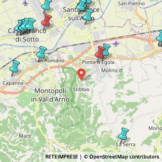 Mappa Via Stibbio, 56028 San Miniato PI, Italia (3.6435)