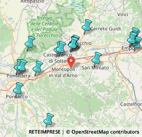 Mappa Via Stibbio, 56028 San Miniato PI, Italia (9.6555)