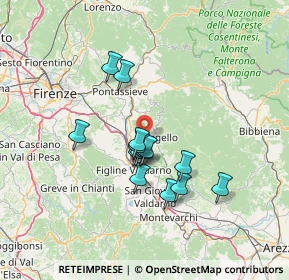 Mappa 50066 Reggello FI, Italia (11.13357)