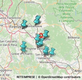 Mappa 50066 Reggello FI, Italia (11.25176)