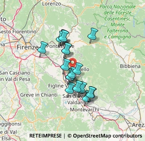 Mappa 50066 Reggello FI, Italia (10.6635)