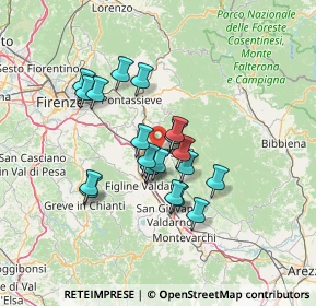 Mappa 50066 Reggello FI, Italia (11.07)