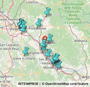 Mappa 50066 Reggello FI, Italia (15.7405)