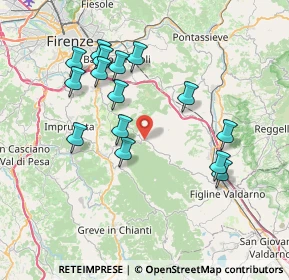 Mappa Via Il Borgo, 50022 Greve in Chianti FI, Italia (7.56133)