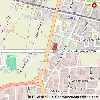 Mappa Via del Fosso Vecchio, 105, 56021 Cascina, Pisa (Toscana)