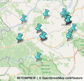 Mappa Via Pompeo Savini, 61049 Urbania PU, Italia (8.1425)