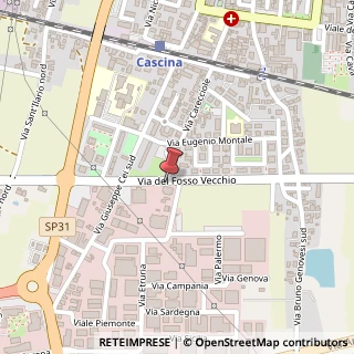 Mappa Via del Fosso Vecchio, 99, 56021 Cascina, Pisa (Toscana)