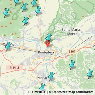 Mappa Via Bologna, 56025 Pontedera PI, Italia (7.20083)