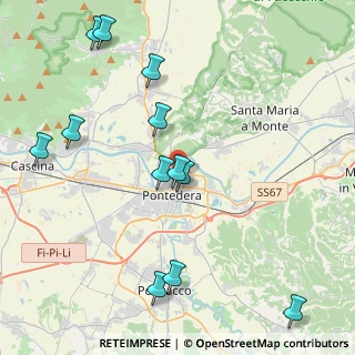 Mappa Via Bologna, 56025 Pontedera PI, Italia (4.94333)