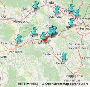 Mappa Via Castelfiorentino, 56028 San Miniato PI, Italia (15.19692)