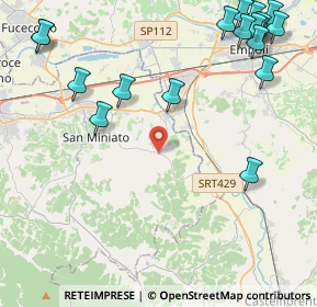 Mappa Via Castelfiorentino, 56028 San Miniato PI, Italia (6.20889)
