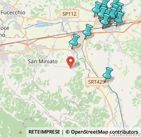 Mappa Via Castelfiorentino, 56028 San Miniato PI, Italia (6.12563)