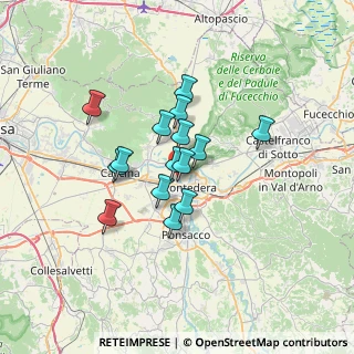 Mappa Via dell'Olmo, 56025 Pontedera PI, Italia (5.058)