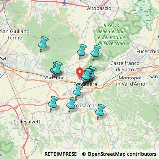 Mappa Via dell'Olmo, 56025 Pontedera PI, Italia (5.0075)